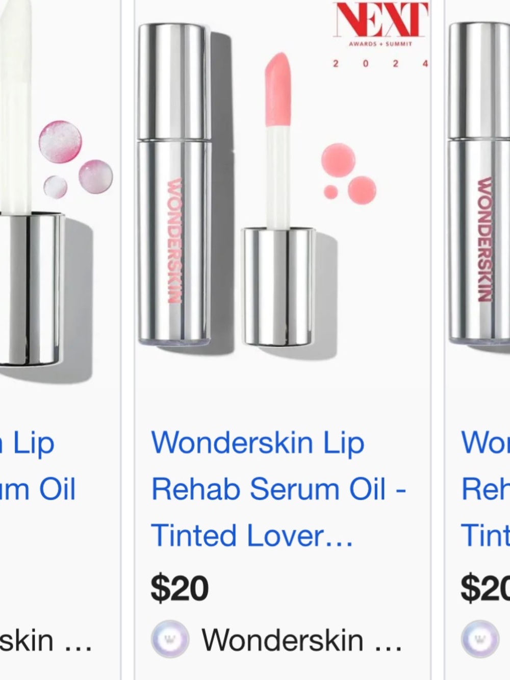 Wonderskin Lip Rehab Serum Oil — Silver Hydrating Lip Treatment